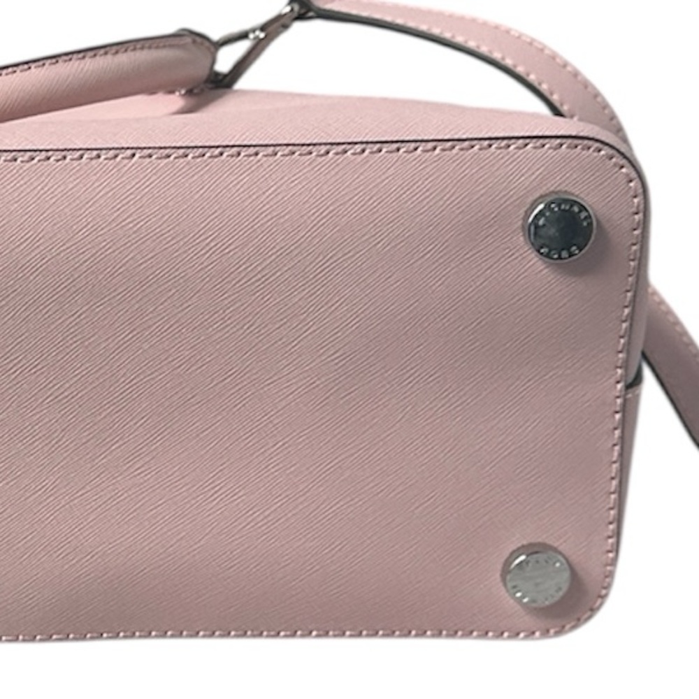 Michael Kors Blush Pink Saffiano Leather Dome Satchel Crossbody Bag - Picture 17 of 17